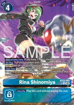 Rina Shinomiya (BT22 - 085) (V.2)⁣ - Cyber Eden⁣ (Alternative Art)⁣ [085] - El Duelista
