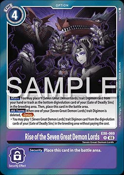 Rise of the Seven Great Demon Lords (EX6 - 069) - Infernal Ascension (Rare) [EX - 06 - 069] - El Duelista