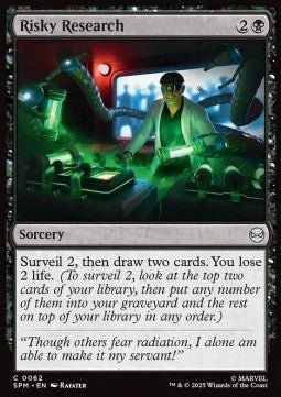 Risky Research - Magic: The Gathering | Marvel's Spider - Man (Common) [SPM - 62] - El Duelista