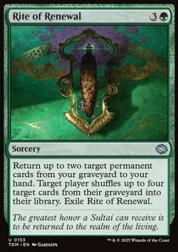 Rite of Renewal⁣ - Tarkir: Dragonstorm⁣ (Uncommon)⁣ [153] - El Duelista