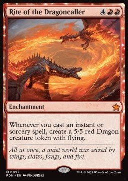 Rite of the Dragoncaller - Magic: The Gathering Foundations (Mythic) [FDN - 92] - El Duelista
