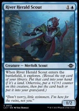 River Herald Scout⁣ - The Lost Caverns of Ixalan⁣ (Common)⁣ [72] - El Duelista
