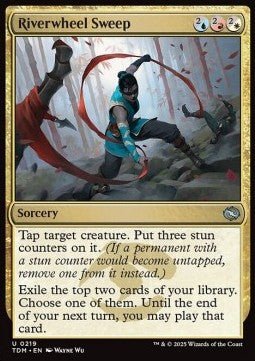 Riverwheel Sweep⁣ - Tarkir: Dragonstorm⁣ (Uncommon)⁣ [219] - El Duelista