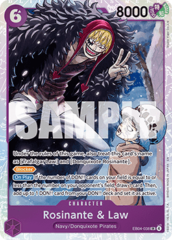 Rosinante & Law (EB04 - 038) (V.1) - The Azure Sea's Seven (Super Rare) [OP14 - EB04 - 038] - El Duelista