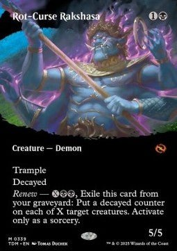 Rot - Curse Rakshasa⁣ - Tarkir: Dragonstorm: Extras⁣ (Mythic)⁣ [339] - El Duelista