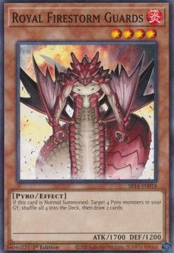Royal Firestorm Guards⁣ - Structure Deck: Fire Kings⁣ (Common)⁣ [018] - El Duelista