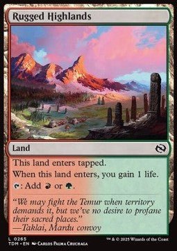 Rugged Highlands⁣ - Tarkir: Dragonstorm⁣ (Common)⁣ [265] - El Duelista