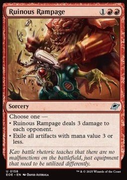 Ruinous Rampage⁣ - Edge of Eternities⁣ (Uncommon)⁣ [158] - El Duelista