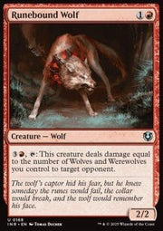 Runebound Wolf⁣ - Innistrad Remastered⁣ (Uncommon)⁣ [168] - El Duelista