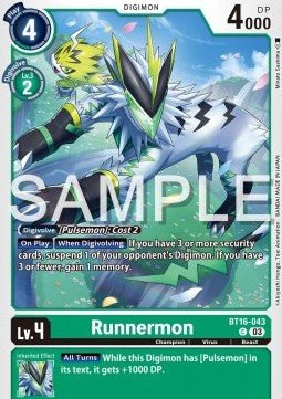 Runnermon (BT16 - 043)⁣ - Beginning Observer⁣ (Common)⁣ [043] - El Duelista