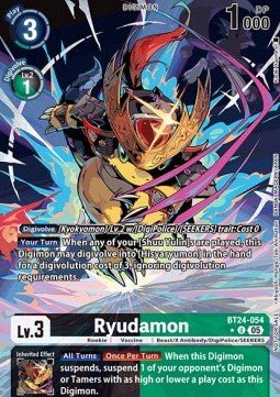 Ryudamon (BT24 - 054) (V.1) - Promos: Time Stranger (Alternative Art) [BT - 24P - BT24 - 054] - El Duelista