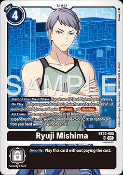 Ryuji Mishima (BT23 - 085) (V.1) - Hackers' Slumber (Super Rare) [BT - 23 - 085] - El Duelista