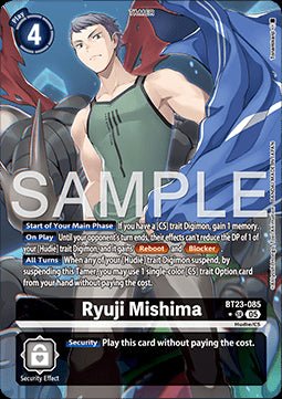 Ryuji Mishima (BT23 - 085) (V.2) - Hackers' Slumber (Alternative Art) [BT - 23 - 085] - El Duelista