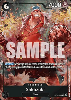 Sakazuki (OP02 - 099) (V.2) - The Best (Alternate Art) [PRB01 - OP02 - 099] - El Duelista