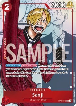 Sanji (OP01 - 013) - Premium Bandai Products (Rare) [PB - XX - 013] - El Duelista