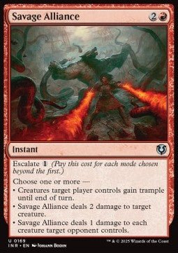 Savage Alliance⁣ - Innistrad Remastered⁣ (Uncommon)⁣ [169] - El Duelista