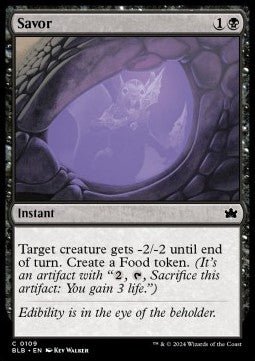 Savor⁣ - Bloomburrow⁣ (Common)⁣ [109] - El Duelista
