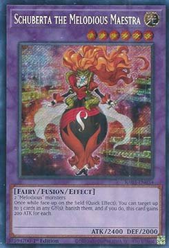 Schuberta the Melodious Maestra (V.3 - Secret Rare)⁣ - Quarter Century Bonanza⁣ (Secret Rare)⁣ [034] - El Duelista