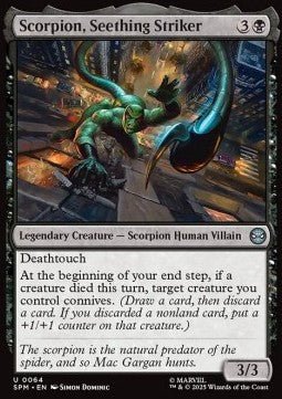 Scorpion, Seething Striker - Magic: The Gathering | Marvel's Spider - Man (Uncommon) [SPM - 64] - El Duelista