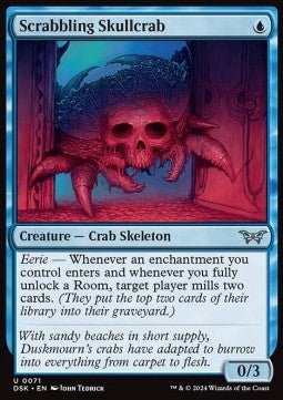 Scrabbling Skullcrab⁣ - Duskmourn: House of Horror⁣ (Uncommon)⁣ [71] - El Duelista