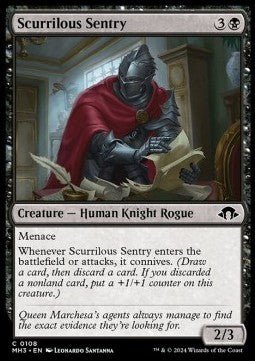 Scurrilous Sentry⁣ - Modern Horizons 3⁣ (Common)⁣ [108] - El Duelista