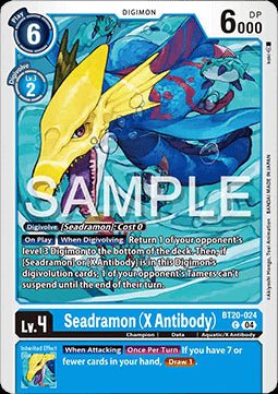 Seadramon (X Antibody) (BT20 - 024)⁣ - Special Booster Ver 2.5⁣ (Common)⁣ [024] - El Duelista