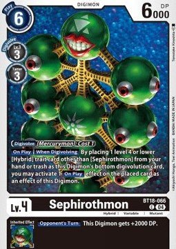 Sephirothmon (BT18 - 066)⁣ - Special Booster Ver 2.0⁣ (Common)⁣ [066] - El Duelista