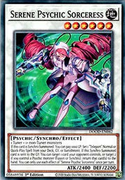 Serene Psychic Sorceress - Doom of Dimensions (Common) [DOOD - 042] - El Duelista