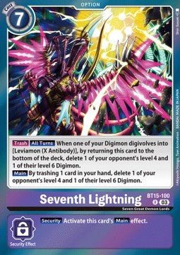 Seventh Lightning (BT15 - 100)⁣ - Exceed Apocalypse⁣ (Rare)⁣ [100] - El Duelista