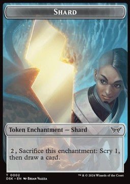 Shard Token // Glimmer Token (W 1/1)⁣ - Duskmourn: House of Horror: Tokens⁣ (Token)⁣ [T 2/4] - El Duelista