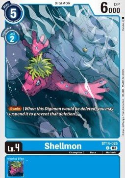 Shellmon (BT14 - 025)⁣ - Blast Ace⁣ (Common)⁣ [025] - El Duelista