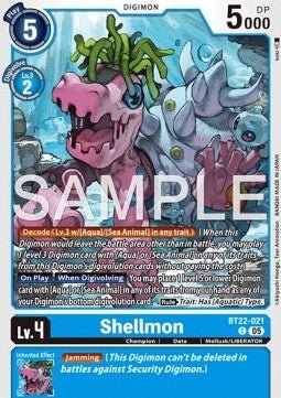 Shellmon (BT22 - 021)⁣ - Cyber Eden⁣ (Common)⁣ [021] - El Duelista