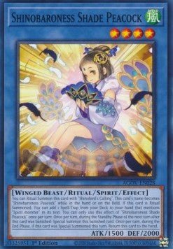 Shinobaroness Shade Peacock - Age of Overlord (Common) [AGOV - 028] - El Duelista