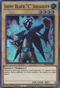 Shiny Black "C" Squadder - 2021 Tin of Ancient Battles (Super Rare) [MP21 - 037] - El Duelista