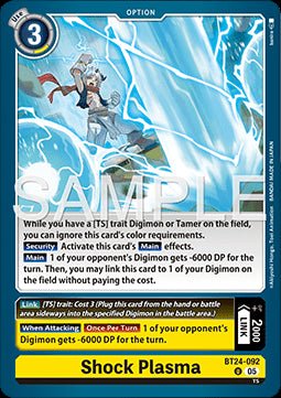 Shock Plasma (BT24 - 092) - Time Stranger (Uncommon) [BT - 24 - 092] - El Duelista