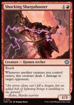 Shocking Sharpshooter⁣ - Tarkir: Dragonstorm⁣ (Uncommon)⁣ [121] - El Duelista