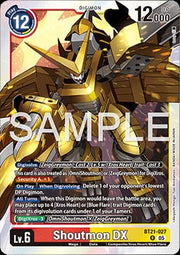Shoutmon DX (BT21 - 027)⁣ - World Convergence⁣ (Rare)⁣ [027] - El Duelista