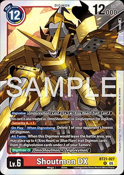 Shoutmon DX (BT21 - 027)⁣ - World Convergence⁣ (Rare)⁣ [027] - El Duelista