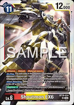 Shoutmon EX6 (BT19 - 014) (V.1)⁣ - Special Booster Ver 2.5⁣ (Super Rare)⁣ [BT19 - 014] - El Duelista