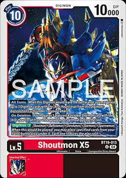 Shoutmon X5 (BT19 - 013)⁣ - Special Booster Ver 2.5⁣ (Uncommon)⁣ [BT19 - 013] - El Duelista