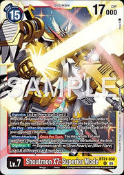 Shoutmon X7: Superior Mode (BT21 - 030)⁣ - World Convergence⁣ (Rare)⁣ [030] - El Duelista