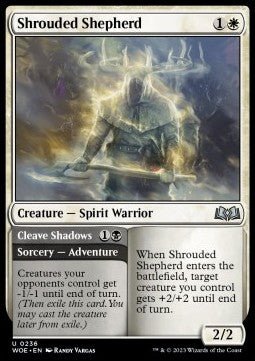Shrouded Shepherd // Cleave Shadows⁣ - Wilds of Eldraine⁣ (Uncommon)⁣ [236] - El Duelista