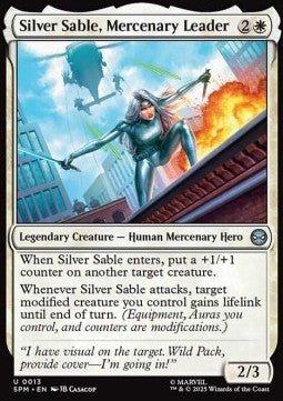 Silver Sable, Mercenary Leader - Magic: The Gathering | Marvel's Spider - Man (Uncommon) [SPM - 13] - El Duelista
