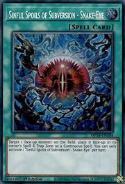 Sinful Spoils of Subversion - Snake - Eye - 25th Anniversary Tin: Dueling Mirrors (Secret Rare) [MP24 - 104] - El Duelista