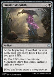 Sinister Monolith⁣ - Bloomburrow⁣ (Uncommon)⁣ [113] - El Duelista