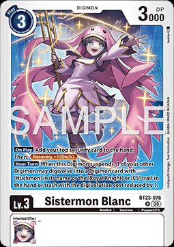 Sistermon Blanc (BT23 - 076) - Hackers' Slumber (Rare) [BT - 23 - 076] - El Duelista