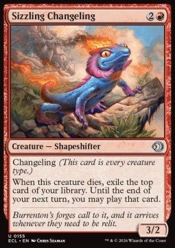 Sizzling Changeling - Lorwyn Eclipsed (Uncommon) [ECL - 155] - El Duelista