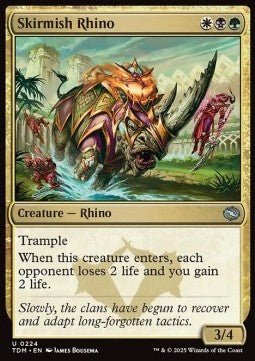 Skirmish Rhino⁣ - Tarkir: Dragonstorm⁣ (Uncommon)⁣ [224] - El Duelista