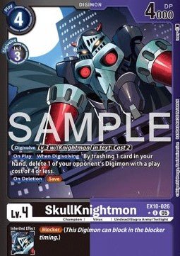 SkullKnightmon (EX10 - 026) (V.2) - Sinister Order (Alternative Art) [026] - El Duelista
