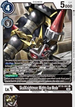 SkullKnightmon: Mighty Axe Mode (BT10 - 061)⁣ - Xros Encounter⁣ (Common)⁣ [061] - El Duelista